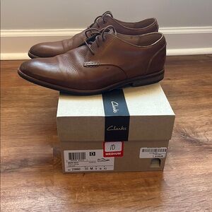 Clarks Men's Brown Leather Shoes
